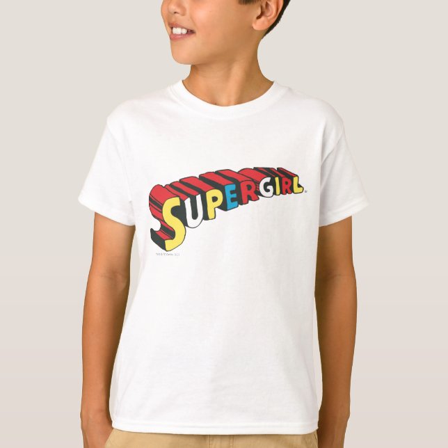 SSupergirl Colourful  Logo T-Shirt (Front)