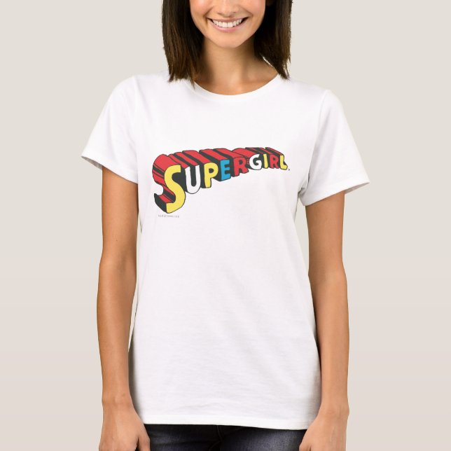 SSupergirl Colourful  Logo T-Shirt (Front)