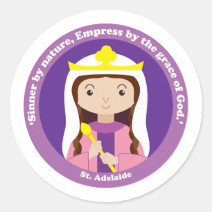 St. Adelaide Classic Round Sticker