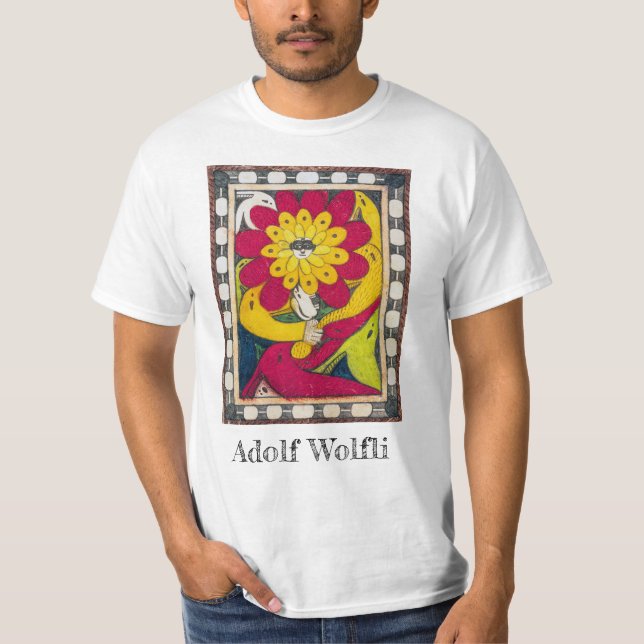 St. Adolf-Throne, Face-Flower | Adolf Wölfli | T-Shirt (Front)