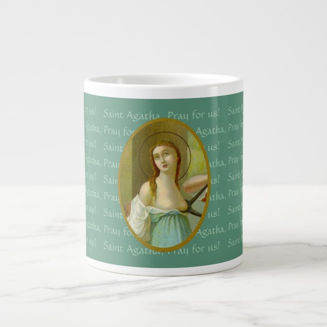 St. Agatha (M 003) 20 oz. Jumbo Coffee Mug #1 (Front)