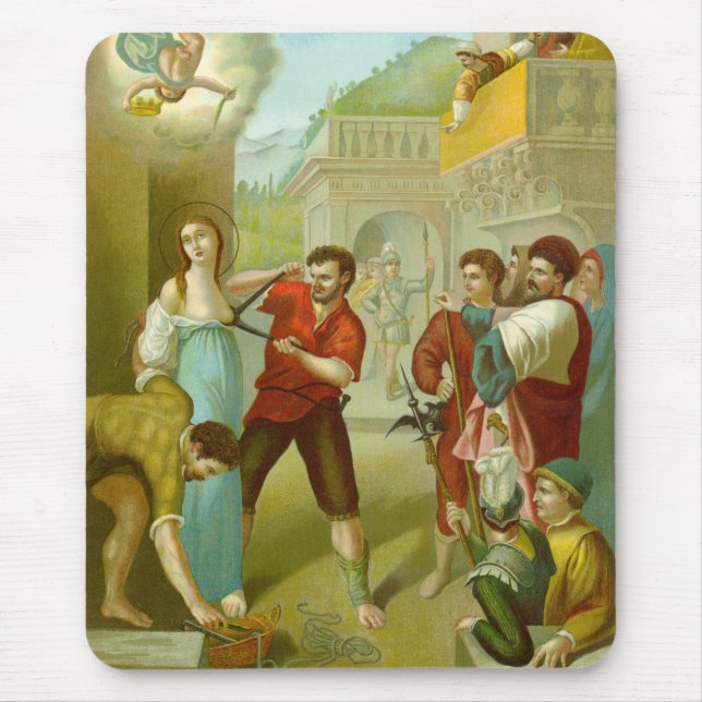 St. Agatha (M 003) Mouse Mat (Front)