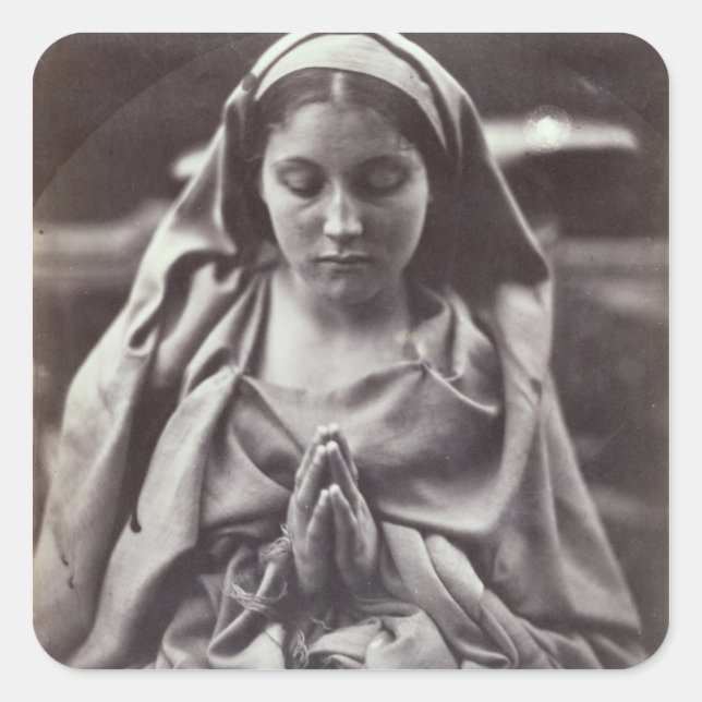 St. Agnes (albumen print) Square Sticker (Front)