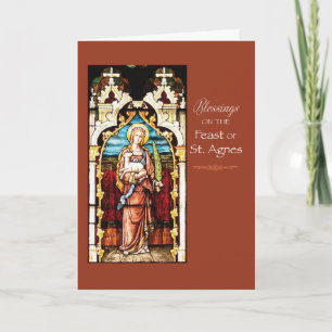 St. Agnes Feast Day Blessings Card