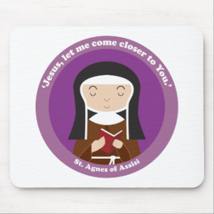 St. Agnes of Assisi Mouse Mat