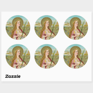 St. Agnes of Rome (BC 01) Classic Round Sticker