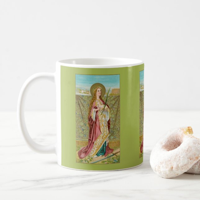 St. Agnes of Rome (BC 01) Coffee Mug 3 (With Donut)
