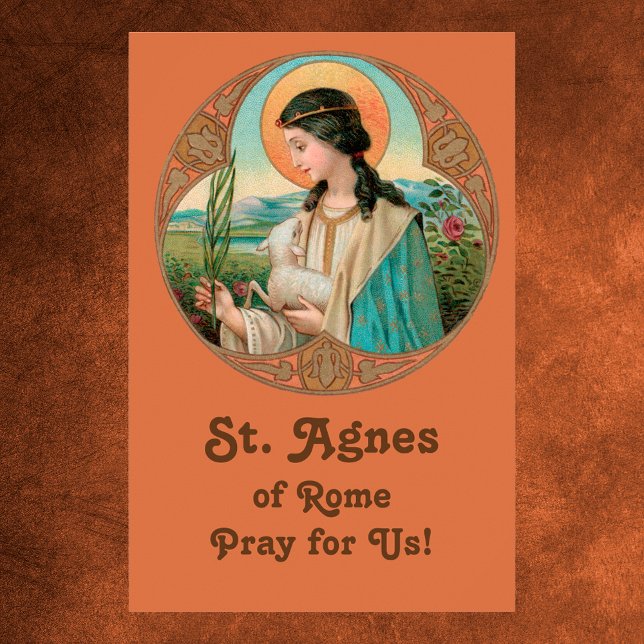St. Agnes of Rome (BK 006) 24"x36" Poster (Creator Uploaded)