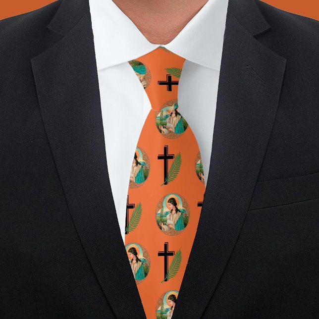St. Agnes of Rome (BK 006) Tie (Creator Uploaded)