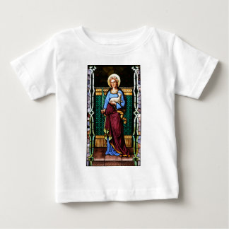St Agnes of Rome, holding lamb and palm leaf Baby T-Shirt