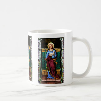 St Agnes of Rome, holding lamb and palm leaf Coffee Mug