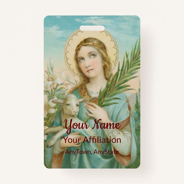 St. Agnes of Rome (MH 01) ID Badge (Front)