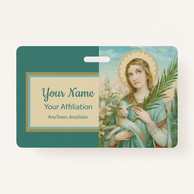 St. Agnes of Rome (MH 01) ID Badge (Front)