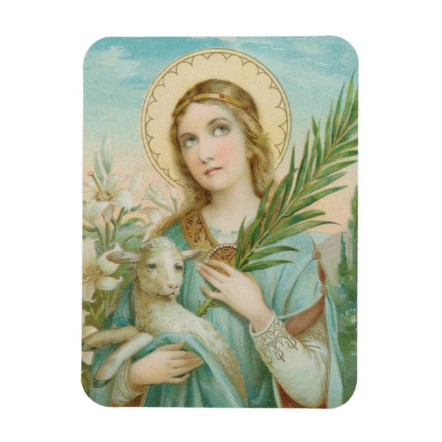 St. Agnes of Rome (MH 01) Magnet (Vertical)