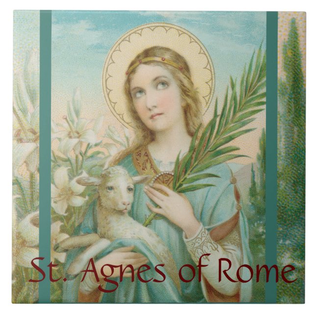 St. Agnes of Rome (MH 01) Tile (Front)