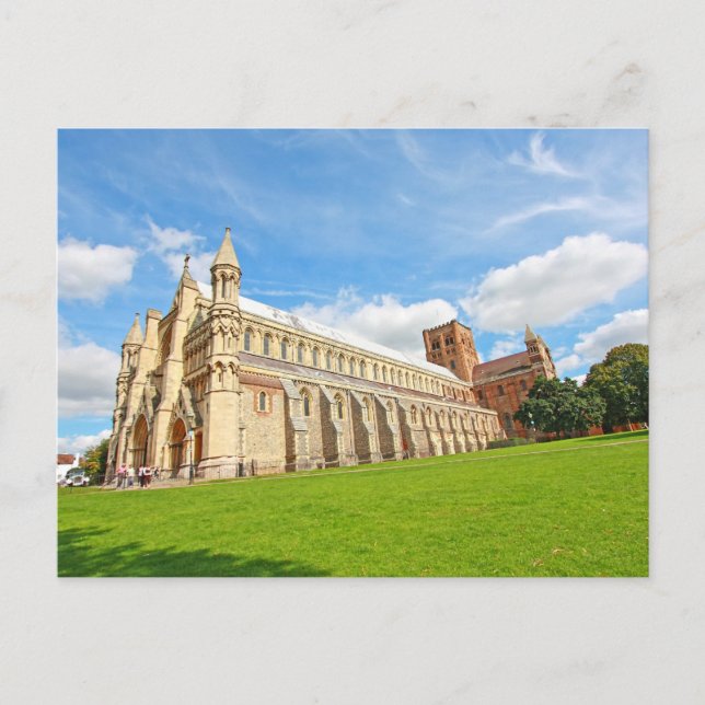 St Albans Cathedral, England, postcard (Front)