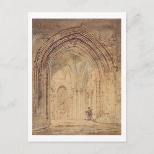 St. Alban's Cathedral, Hertfordshire, c.1797 (w/c, Postcard