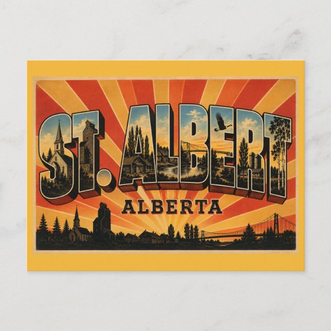 St. Albert Alberta Historic Greenspace Postcard (Front)