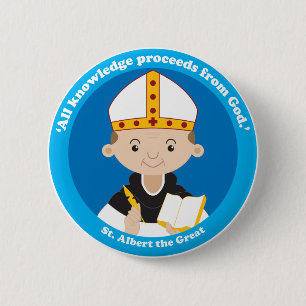 St. Albert the Great 6 Cm Round Badge