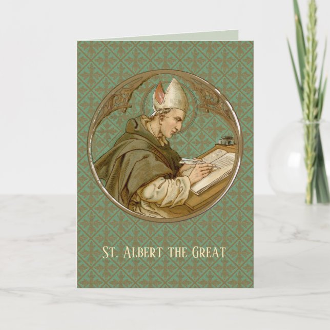 St. Albert the Great (BK 013) Blank Greeting Card (Front)