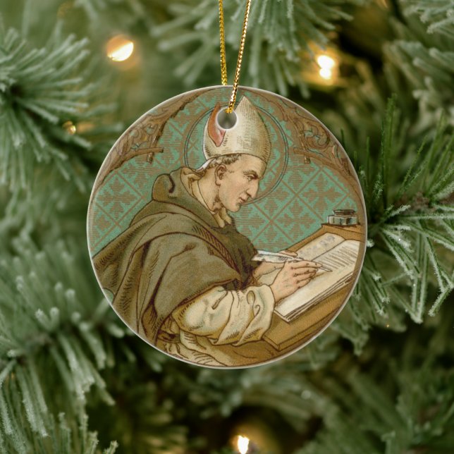 St. Albert the Great (BK 013) Ceramic Tree Decoration (Tree)