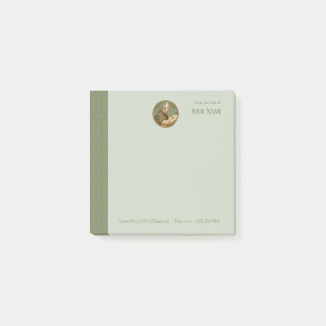 St. Albert the Great (BK 013) (Style 1) 3"x3" Post-it Notes (Front)