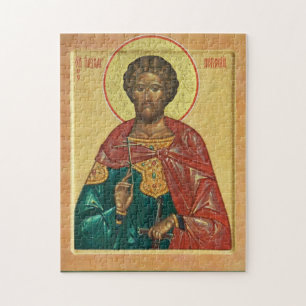 St. Alexander Nevsky Orthodox Christian Icon Jigsaw Puzzle