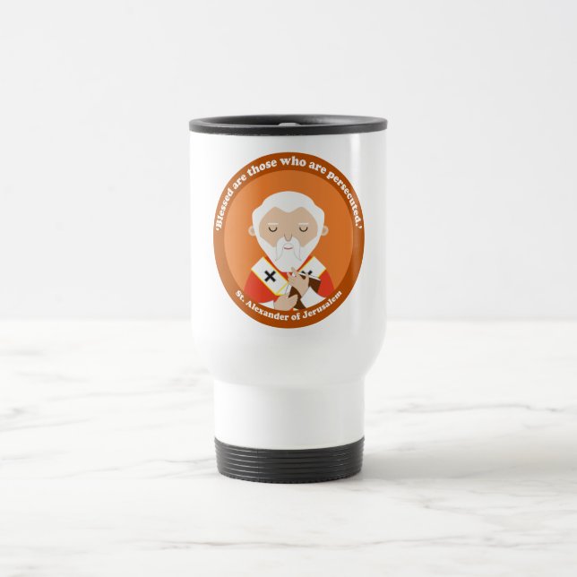 St. Alexander of Jerusalem Travel Mug (Center)