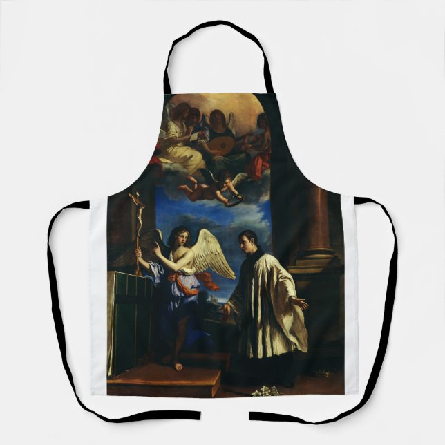 St. Aloysius Gonzaga Patron of Scholars Fine Art Apron (Front)