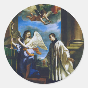 St. Aloysius Gonzaga Patron of Scholars Fine Art Classic Round Sticker