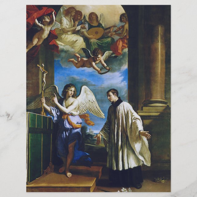 St. Aloysius Gonzaga Patron of Scholars Fine Art Flyer (Front)