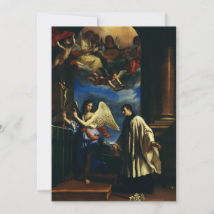St. Aloysius Gonzaga Patron of Scholars Fine Art Holiday Card