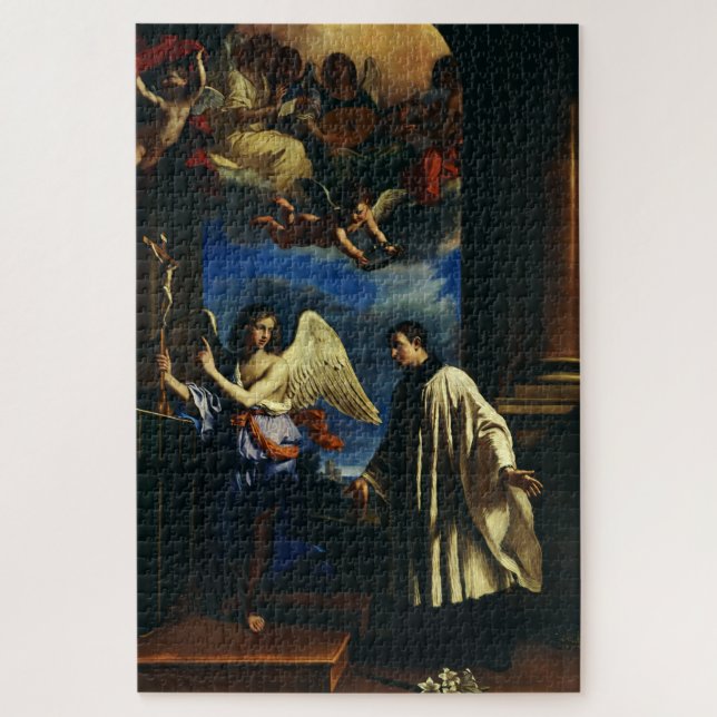 St. Aloysius Gonzaga Patron of Scholars Fine Art Jigsaw Puzzle (Vertical)