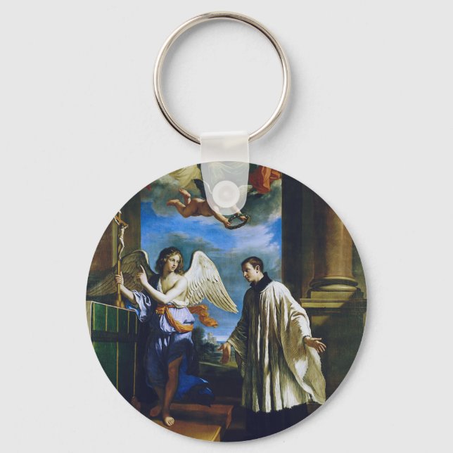 St. Aloysius Gonzaga Patron of Scholars Fine Art Key Ring (Front)