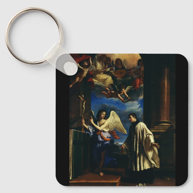 St. Aloysius Gonzaga Patron of Scholars Fine Art Key Ring (Front)
