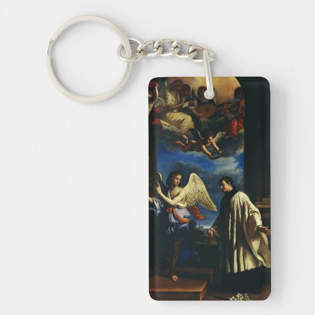 St. Aloysius Gonzaga Patron of Scholars Fine Art Key Ring (Front)