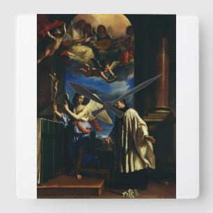 St. Aloysius Gonzaga Patron of Scholars Fine Art Square Wall Clock