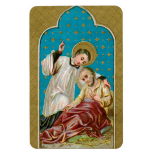 St. Aloysius Gonzaga & Plague Victim (M 006) Magnet