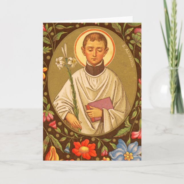 St. Aloysius Gonzaga (PM 01) Blank Greeting Card 2 (Front)