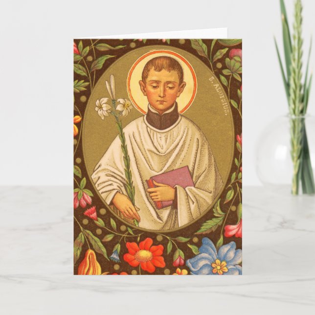 St. Aloysius Gonzaga (PM 01) Blank Greeting Card 2 (Front)
