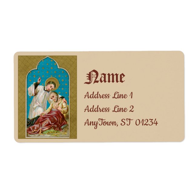 St. Aloysius & Plague Victim (M 006) (Front)