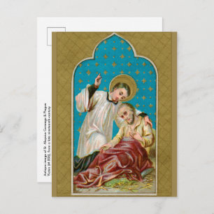 St. Aloysius & Plague Victim (M 006) Postcard
