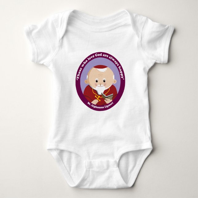 St Alphonsus Liguori Baby Bodysuit (Front)