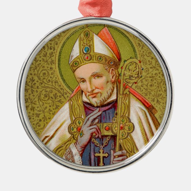 St. Alphonsus Liguori (SNV 02) (Round) Metal Tree Decoration (Front)