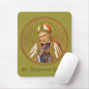 St. Alphonsus Liguori (SNV 02) (Round) Mouse Mat