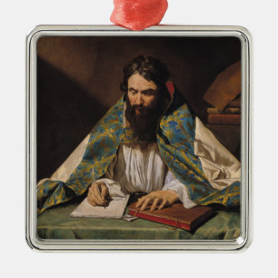 St. Ambrose , c.1633-39 Metal Tree Decoration
