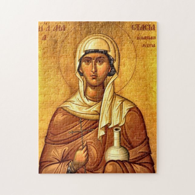 St. Anastasia, the Healer Orthodox Christian Jigsaw Puzzle (Vertical)