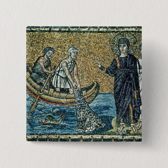 St. Andrew and St. Peter 15 Cm Square Badge (Front)