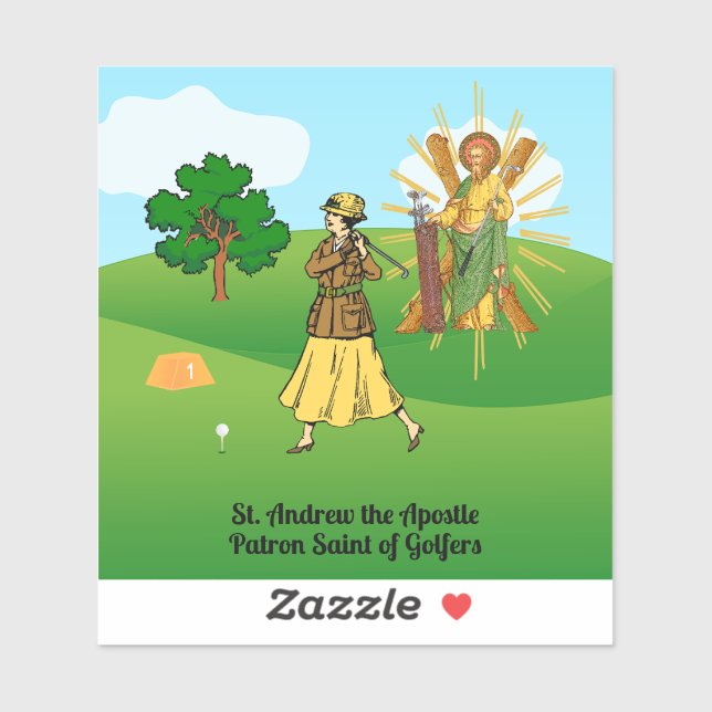 St. Andrew and Upscale Lady Golfer (Sheet)
