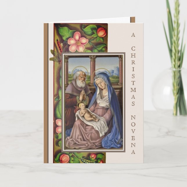 St. Andrew Christmas Novena Prayer Holiday Card (Front)